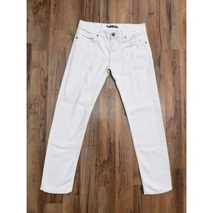 Carbon White Skinny Jeans Men's 29x30 Stretch‎ Cotton Casual Pants